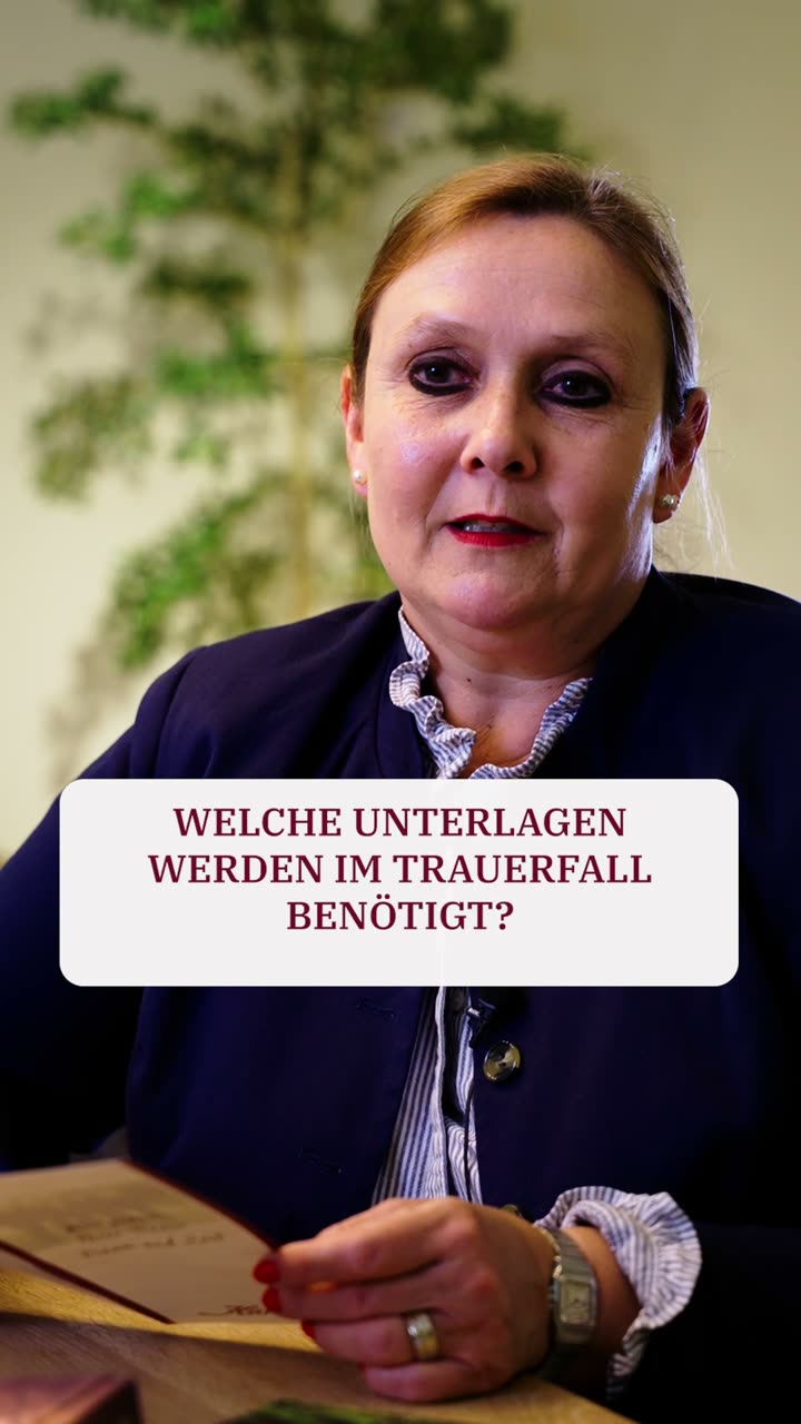 Welche Unterlagen wir brauchen